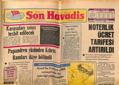 Son Havadis Gazetesi 8 Mart 1982 - Deniz Akbulut Fazla Çalışmaktan Sürmenaj Oldu - Türkeşin Tahliye İsteği Yarın Karara Bağlanıyor GZ121167 - 1
