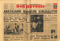 Son Havadis Gazetesi 8 Nisan 1961 - Anayasanın Maddeleri Görüşülüyor GZ69508 - 1