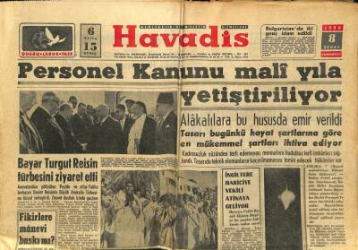Son Havadis Gazetesi 8 Şubat 1958 - Şam Radyosu Suriyede İsyan Çıktığından İlk Defa Bahsetti GZ59527 - 1