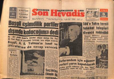 Son Havadis Gazetesi 8 Temmuz 1961 - Metin Toker Gazetemiz Aleyhine Bir Dava Açtı GZ77451 - 1