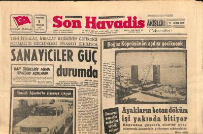 Son Havadis Gazetesi 8 Temmuz 1971 - RENAULT Ağustosta Piyasaya Çıkıyor - Barış Manço Bir Aylığına Belçikaya Gitti GZ106962 - 1