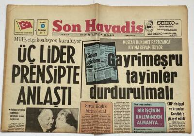 Son Havadis Gazetesi 8 Temmuz 1977 - Kanlı 1 Mayısın 17 Sanığı Yargılandı GZ60303 - 1