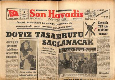 Son Havadis Gazetesi 9 Aralık 1965 - Döviz Tasarrufu Sağlanacak GZ56545 - 1