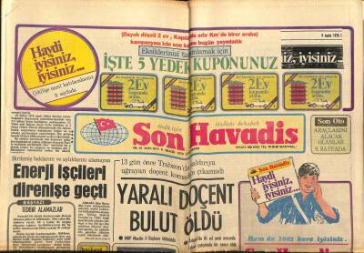 Son Havadis Gazetesi 9 Aralık 1978 - Nükhet Duru Şimdi de Komedyen GZ99112 - 1