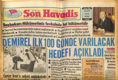 Son Havadis Gazetesi 9 Aralık 1979 - Aynur Aydan Yerli Kaptan Stubingin Aşk Gemisine Bindi - Demirel İlk 100 Günde Varılacak Hedefi Açıkladı GZ121097 - 1