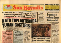 Son Havadis Gazetesi 9 Aralık 1981 - NATO Toplantısında Yunan Gösterisi GZ65387 - 2