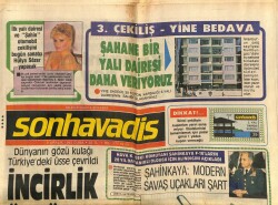 Son Havadis Gazetesi 9 Aralık 1983 - Muazzez Abacıdan Sonra Emel Sayın Ekrana Çıkacak GZ102075 - 1