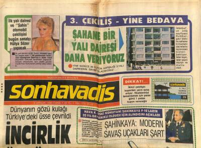 Son Havadis Gazetesi 9 Aralık 1983 - Muazzez Abacıdan Sonra Emel Sayın Ekrana Çıkacak GZ102075 - 1