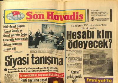 Son Havadis Gazetesi 9 Haziran 1983 - Yılın Türk Filmini Türkan Şoray Seçecek GZ97900 - 1