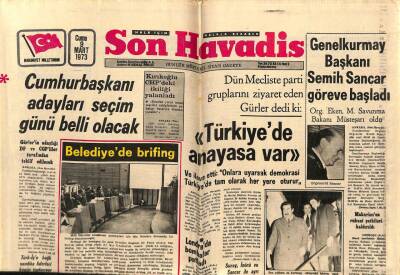Son Havadis Gazetesi 9 Mart 1973 - Kültür Sarayı Sorumlularına Beraatleri İstendi GZ69473 - 2