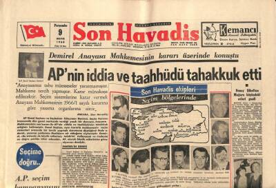 Son Havadis Gazetesi 9 Mayıs 1968 - Remzi Çetin Dün Duruşmaya Sakallı Halde Geldi GZ76096 - 1