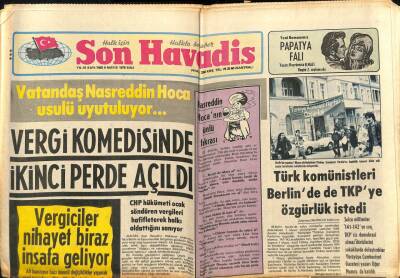Son Havadis Gazetesi 9 Mayıs 1978 - Küfür Edebiyatından Çok Hoşlanan Muammer Karacanın Küfürü Bile Çok Güzeldi GZ102058 - 2