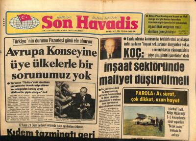 Son Havadis Gazetesi 9 Mayıs 1981 - Ziya Taşkent 9 Sevilen Eserle Ekrana Geliyor GZ69783 - 1