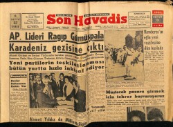 Son Havadis Gazetesi 9 Nisan 1961 - Menderesin Oğlu Yeni Vazifesine Dün Başladı GZ69509 - 2