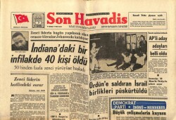 Son Havadis Gazetesi 9 Nisan 1968 - İndianadaki Bir İnfilakde 40 Kişi Öldü GZ65614 - 1