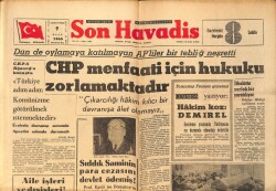 Son Havadis Gazetesi 9 Ocak 1965 - Sıddık Saminin Para Cezasını Devlet Ödemiş ! GZ158796 - Gökçekoleksiyon