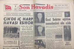 Son Havadis Gazetesi 9 Ocak 1967 - Çinde İç Harp Havası Esiyor - GZ12798 - 2