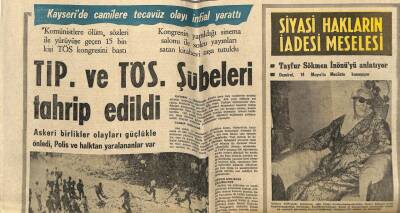 Son Havadis Gazetesi 9 Temmuz 1969 - TİP Ve TÖS Şubeleri Tahrip Edildi GZ97924 - 1