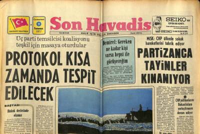 Son Havadis Gazetesi 9 Temmuz 1977 - Partizanca Tayinler Kınanıyor.. GZ59043 - 1