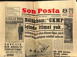 Son Posta Gazetesi 31 Mart 1962 - Ahmet Oğuz Parti Genel Başkanlığına Vekalet Edecek GZ71343 - 2