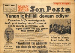 Son Posta Gazetesi 6 Aralık 1944 - Tifüs Tehlikesi,Vakalar Artmaya Başladı Sıhhat Vekaleti Halkı Temizliğe Davet Etti GZ71331 - 2