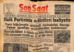 Son Saat Gazetesi 1 Ekim 1947 - Amerikan - Sovyet Anlaşmazlığı GZ71073 - 1
