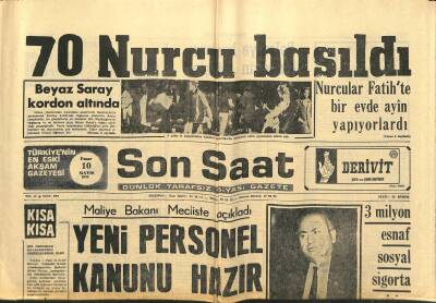 Son Saat Gazetesi 10 Mayıs 1970 - Morrison Şirketi de El-Fetih Komandoları Tarafından Dinamitlendi GZ122215 - 1
