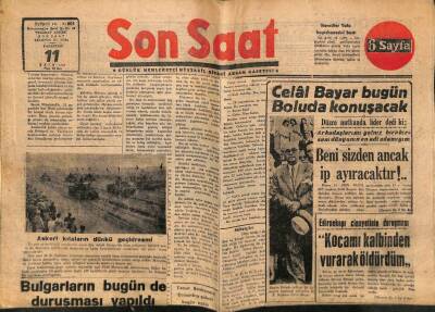 Son Saat Gazetesi 11 Ekim 1948 - Edirnekapı Cinayetinin Duruşması GZ71378 - 2