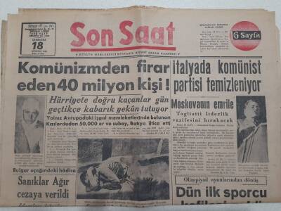 Son Saat Gazetesi 18 Ağustos 1948 - Vildan Aşir Herşeyi Pembe Görüyor GZ71648 - 1