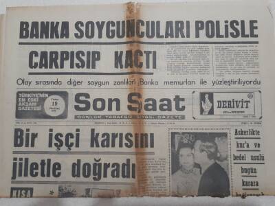 Son Saat Gazetesi 19 Haziran 1970 - Askerlikte Kura Ve Bedel Usulü Karara Bağlanacak GZ71600 - 1