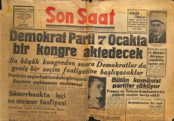 Son Saat Gazetesi 2 Ocak 1950 - Ahmet Hamdi Akseki Dünyaya Saadetler Temin Etti GZ71370 - 2