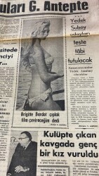 Son Saat Gazetesi 23 Haziran 1970 - Brigitte Bardot Çıplak Film Çevireceğim Dedi GZ117347 - 2