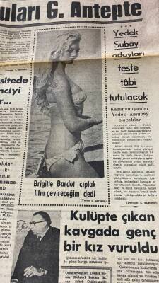Son Saat Gazetesi 23 Haziran 1970 - Brigitte Bardot Çıplak Film Çevireceğim Dedi GZ117347 - 2