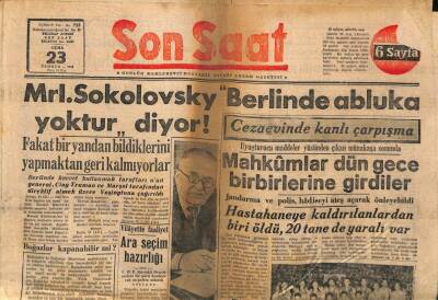 Son Saat Gazetesi 23 Temmuz 1948 - Boğazlar Kapanabilir mi? GZ71355 - 2