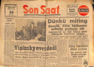 Son Saat Gazetesi 24 Mayıs 1949 - Ruslar Japon Meselesini de Ortaya Attılar GZ119261 - 1