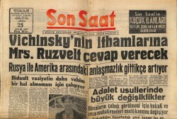 Son Saat Gazetesi 25 Eylül 1947 - Rusya İle Amerika Arasındaki Anlaşmazlık Artıyor GZ71347 - 1