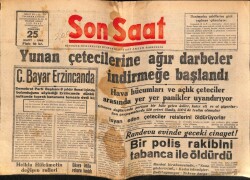 Son Saat Gazetesi 25 Mart 1948 - Yunan Çetecilere Ağır Darbeler İndirmeğe Başlandı GZ71050 - 2