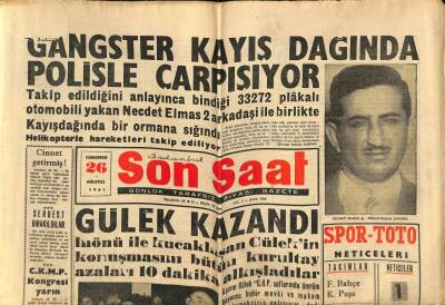 Son Saat Gazetesi 26 Ağustos 1961 - Taksimde Yeraltı Geçidi Yapılacak GZ79278 - 1