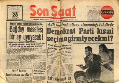 Son Saat Gazetesi 28 Nisan 1948 - Atıf İnanı Korkutan Nedir? GZ71385 - 2