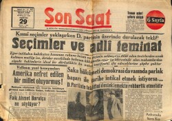 Son Saat Gazetesi 29 Nisan 1948 - Faik Ahmet Barutçu Ne Söylüyor? GZ71384 - 2
