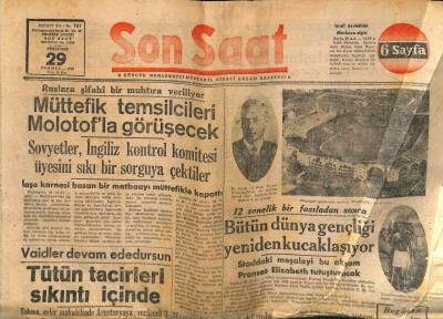 Son Saat Gazetesi 29 Temmuz 1948 - Tütün Tacirleri Sıkıntı İçinde GZ71354 - 2