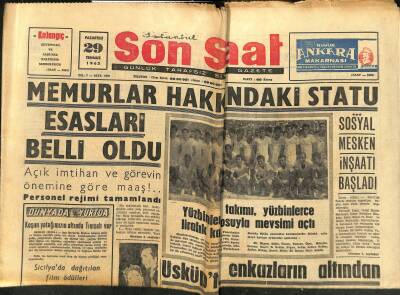Son Saat Gazetesi 29 Temmuz 1963 - Zeki Mürenin , Türk Musikisinin Geleceği İle İlgili Plânları Var GZ122236 - 1