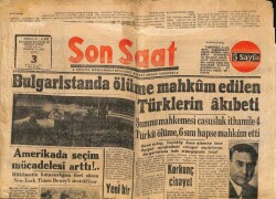 Son Saat Gazetesi 3 Ekim 1948 - Bulgaristanda Ölüme Terk Edilen Türklerin Akıbeti GZ71379 - 2