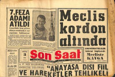Son Saat Gazetesi 3 Ekim 1962 - İstanbul Futbol Hakemleri Bugünden İtibaren Hiç Bir Maçı İdare Etmeyecek GZ122245 - 1