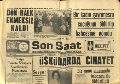 Son Saat Gazetesi 3 Haziran 1970 - Zeki Mürenin Başrolünü Oynadığı Aşktan Üstün Adlı Yapıt Tamamlanıyor GZ122216 - 1
