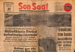 Son Saat Gazetesi 31 Ekim 1948 - Ruslar Almanyayı Temsil Edecek Hükümet Kurulmasını İstiyor GZ71057 - 1