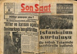 Son Saat Gazetesi 6 Ekim 1947 - Hitler Yaşıyor mu? Hitler Ve Karısını Uçakla Ben Götürdüm GZ71361 - 1