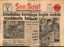 Son Saat Gazetesi 6 Ekim 1948 - Truman Marshalı Acilen Çağırdı GZ71372 - 1