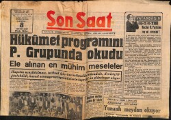 Son Saat Gazetesi 8 Ekim 1947 - Aslanköy Davası Bu Sabah Başladı GZ71075 - 1