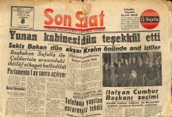 Son Saat Gazetesi 8 Mayıs 1948 - Yunan Kabinesi Dün Teşekkül Etti GZ71387 - 1